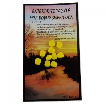 Enterprise Tackle - MINI POPUP SWEETCORN YELLOW UNFLAVOURED 10buc.