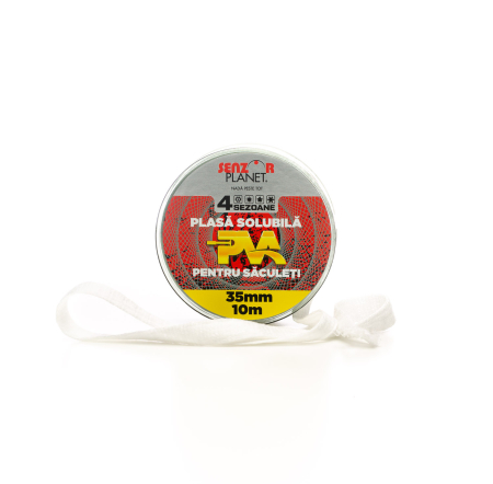 Materiale PVA - REZERVA PVA SENZOR PLASA SOLUBILA SLOW MELT 35mm PENTRU SACULETI, 10m