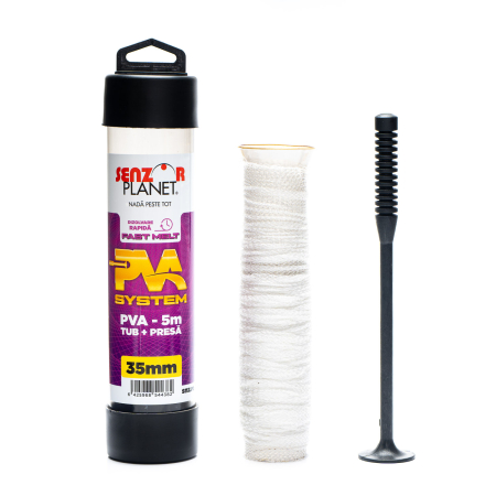 Materiale PVA - KIT PLASA SOLUBILA FAST MELT 35mm PVA SYSTEM + TIJA COMPRESIE, 5m