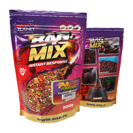 Pelete - SUMMER PVA BAG MIX FUMIGENA FLUORO GARLIC 800g