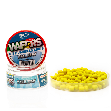 Wafters - WAFTERS ICE DUMBELLS MINIS YELLOW 4-5mm 15g