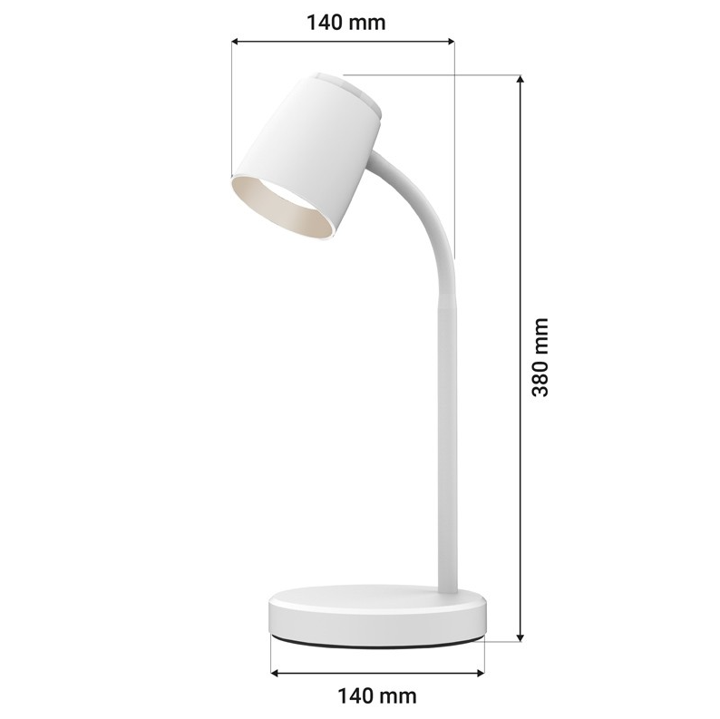 Lampă Birou LED ORO VERO Alb [4]