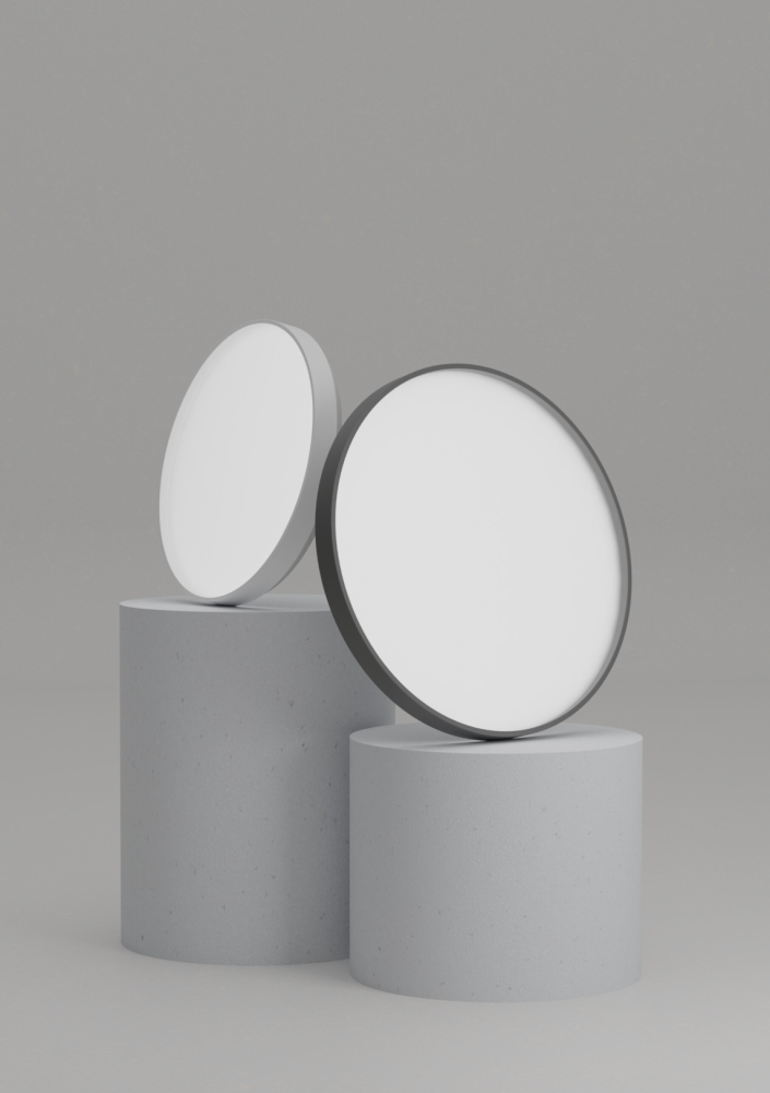 Plafonieră LED 36W ORO NUBE neagra 3850lm 4000K design modern Ø385 mm [7]