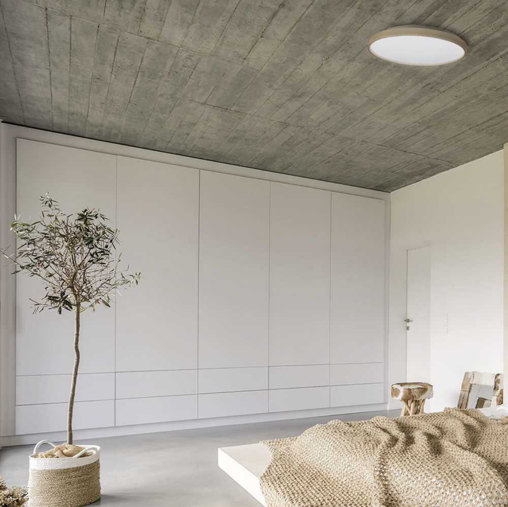 Plafonieră LED ORO OLMO 24W, lumină 4000K, Ø340 mm, design modern lemn [6]