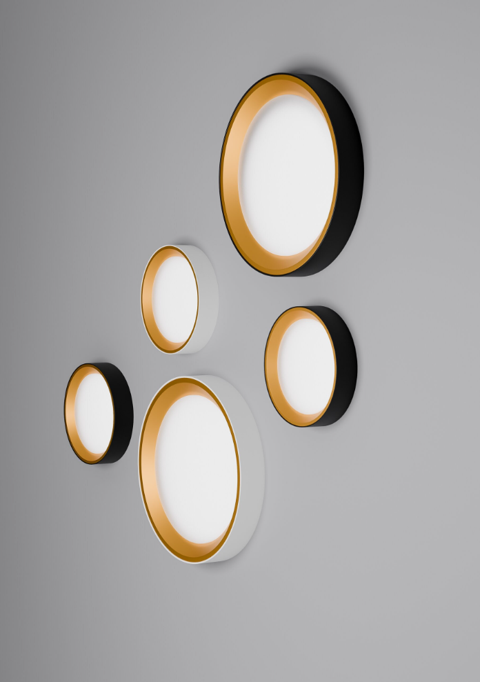 Plafoniera LED ORO BENTO 36W Alb Auriu [5]