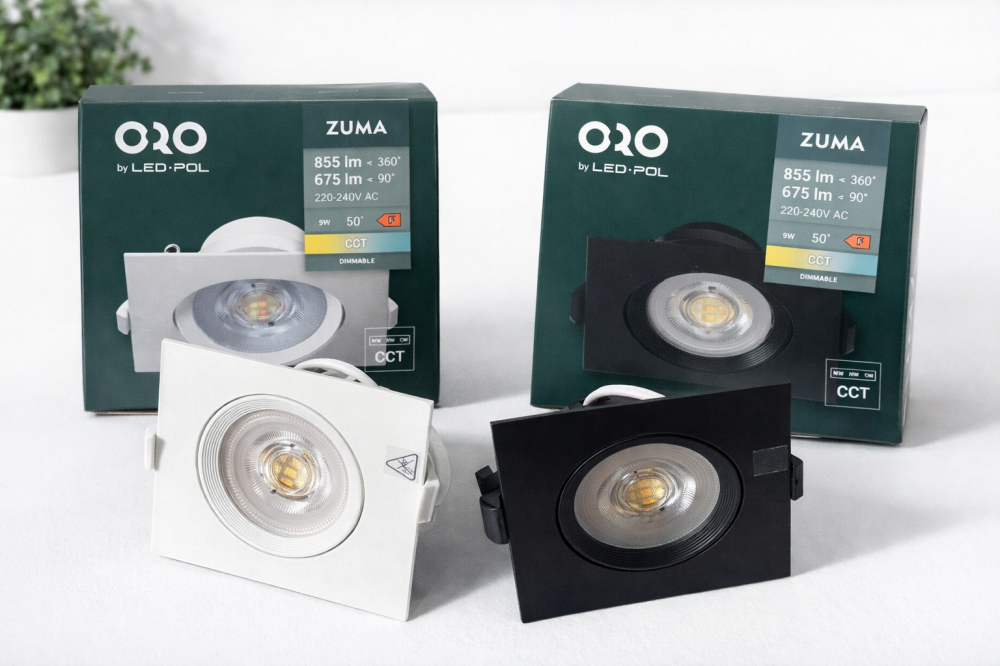 Spot LED ORO ZUMA 9W CCT Alb Patrat [6]