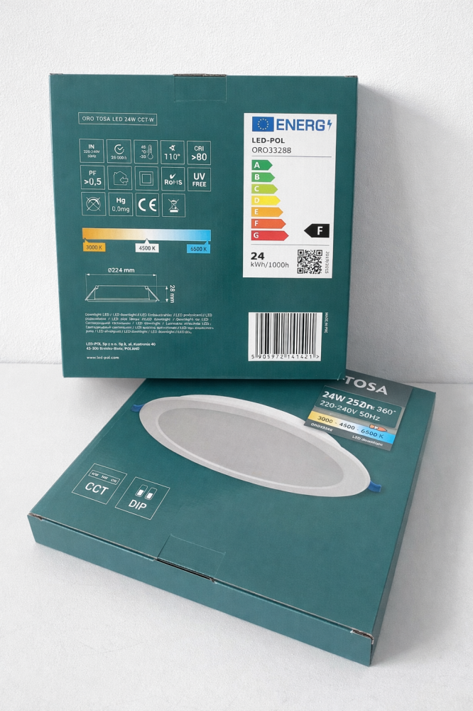 Spot LED ORO TOSA 24W CCT Rotund [7]