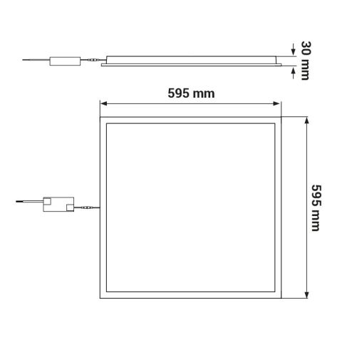 Panou LED ORO Backlit 36W 60x60 [4]