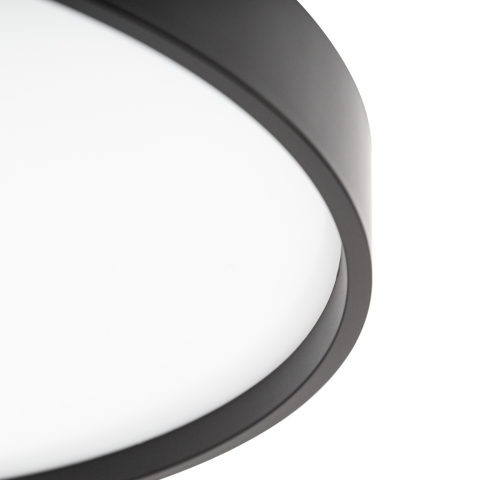 Plafonieră LED 36W ORO NUBE neagra 3850lm 4000K design modern Ø385 mm [2]