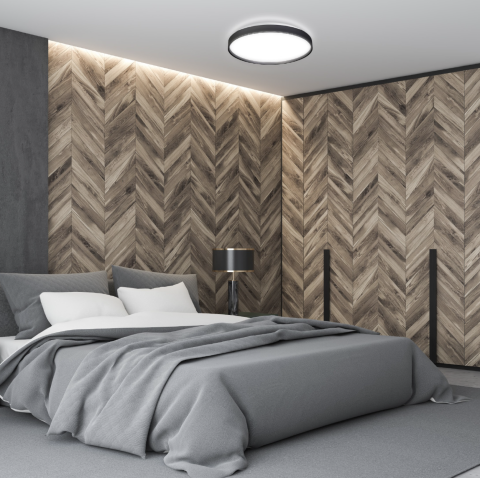 Plafonieră LED 36W ORO NUBE neagra 3850lm 4000K design modern Ø385 mm [8]