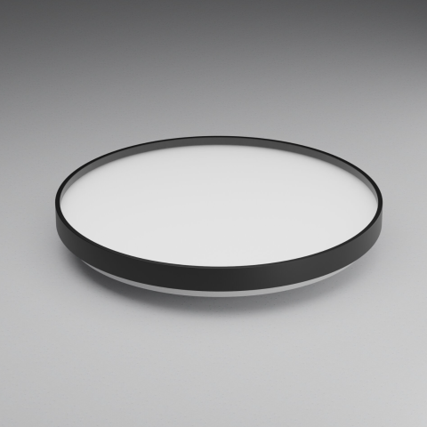 PLAFONIERE LED - Plafonieră LED 36W ORO NUBE neagra 3850lm 4000K design modern Ø385 mm