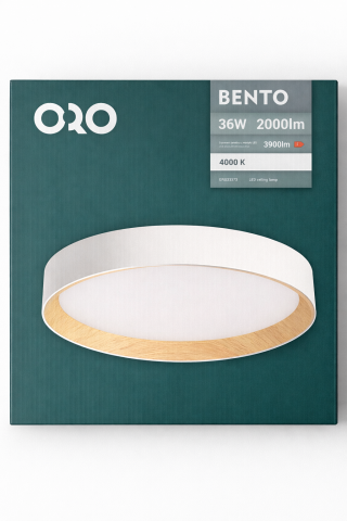 PLAFONIERE LED - Plafoniera LED ORO BENTO 36W Alb Lemn