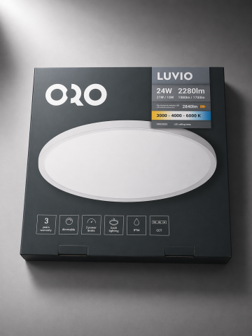 Plafonieră LED ORO LUVIO 24W Dimabilă IP54 [4]