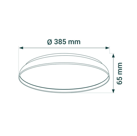 Plafonieră LED ORO NUBE ALBA 36W Modernă [1]