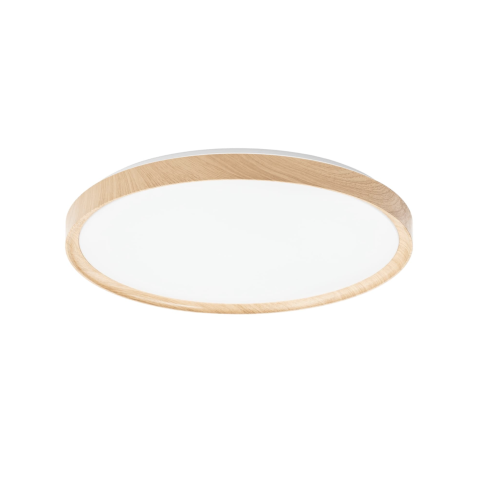 PLAFONIERE LED - Plafonieră LED ORO OLMO 24W, lumină 4000K, Ø340 mm, design modern lemn