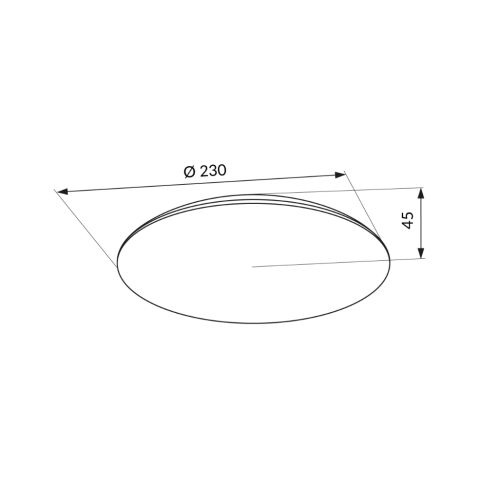 Plafonieră LED ORO TURI 12W cu Senzor Microunde [5]