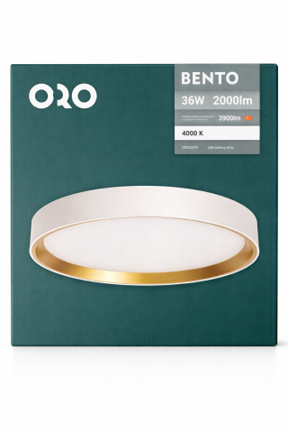 Plafoniera LED ORO BENTO 36W Alb Auriu [6]