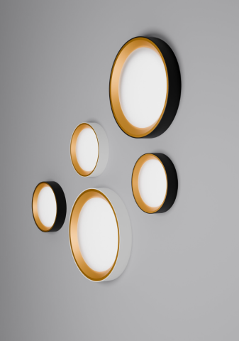 Plafoniera LED ORO BENTO 36W Alb Auriu [4]