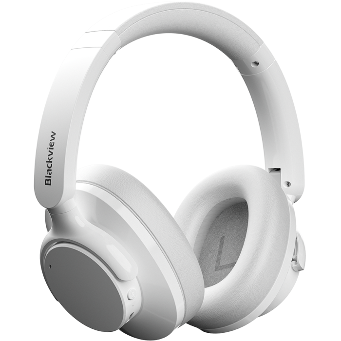 Casti wireless Blackview Fitbuds H1, BT 5.4, ANC, 40mm, 20Hz - 20kHz, HI-Res, White [2]