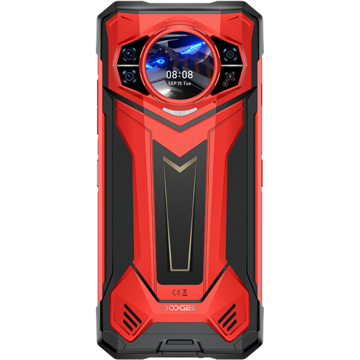 Telefon Doogee S200 Plus 5G Dual Display 6.72-inch 120Hz IPS + 1.32-inch AMOLED 8-Core Dimensity 7300 12GB + 512GB NFC 10100mAh Android 14 Red [5]