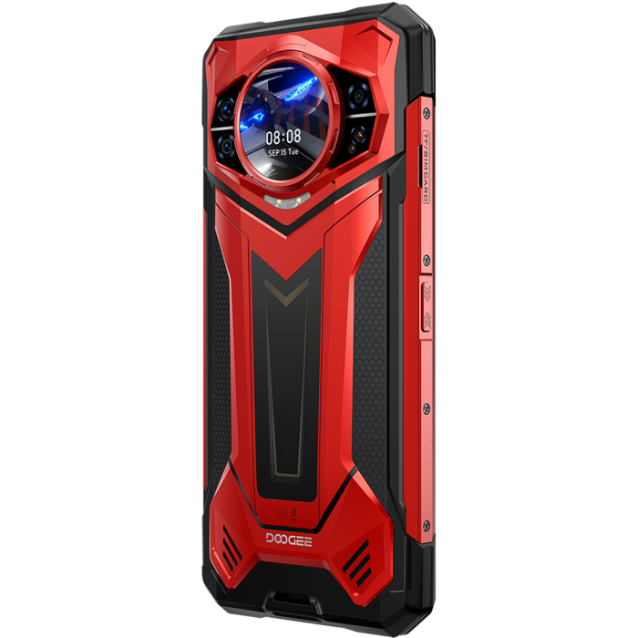 Telefon Doogee S200 Plus 5G Dual Display 6.72-inch 120Hz IPS + 1.32-inch AMOLED 8-Core Dimensity 7300 12GB + 512GB NFC 10100mAh Android 14 Red [10]