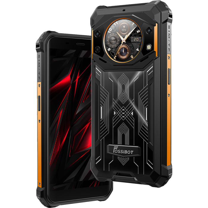 Telefon Fossibot F101 Pro 4G Dual SIM 5.45-inch IPS 8-Core Helio P60 8GB RAM + 128GB 10600mAh NFC IP68/IP69K Android 13 Orange [5]