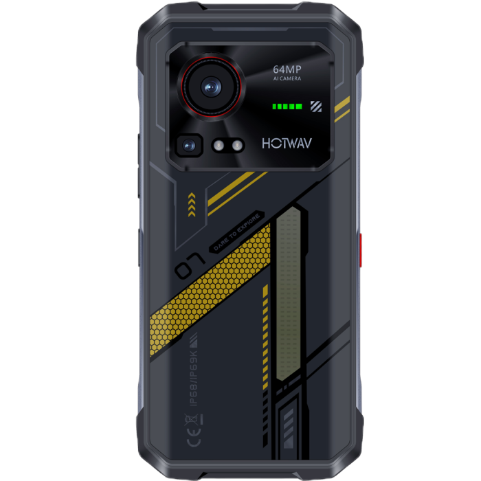 Telefon Hotwav Hyper 7 Dimensity 7050 5G 256GB NFC RGB Light Yellow [3]