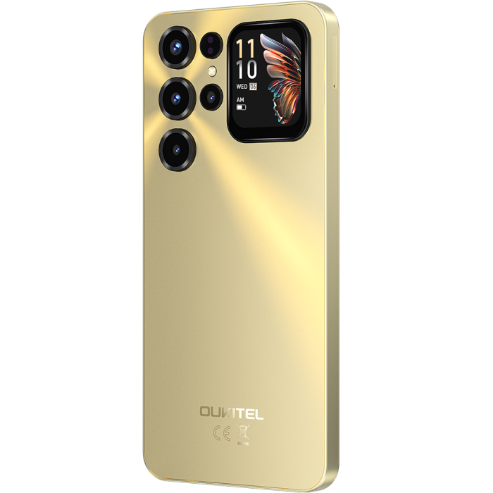 Telefon Oukitel C68 Plus, 4G, Octa-Core, Dual Display 7.2" 120Hz + 1.81" IPS, 16GB RAM 128GB, NFC, 6000mAh, Android 15, Gold [8]