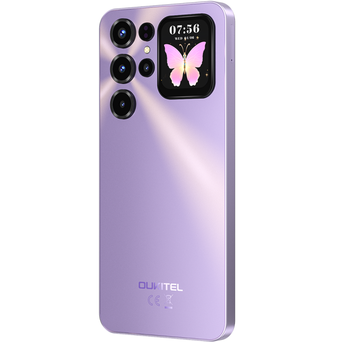 Telefon Oukitel C68 Plus, 4G, Octa-Core, Dual Display 7.2" 120Hz + 1.81" IPS, 16GB RAM 128GB, NFC, 6000mAh, Android 15, Purple [5]