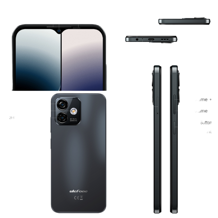 Telefon Ulefone Note 16 Pro 4G 8GB/128GB IPS 6.52-inch Android 13 Black [16]
