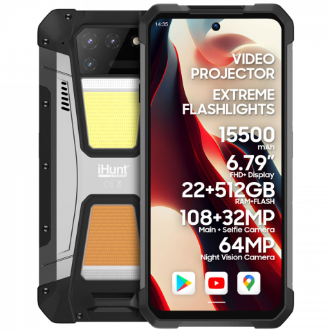 iHunt - Telefon iHunt Titan Metal P22000 Projector PRO 4G 512GB