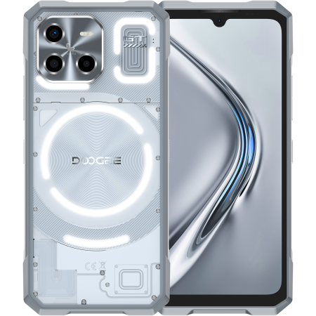 Doogee - Telefon Doogee Blade GT Ultra 5G Dimensity 7300 512GB 16GB RAM 6.72" IPS 120Hz RGB Light NFC IP68/IP69K Android 14 Silver