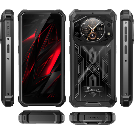 Telefon Fossibot F101 Pro 4G Dual SIM 5.45-inch IPS 8-Core Helio P60 8GB RAM + 128GB 10600mAh NFC IP68/IP69K Android 13 Black [8]