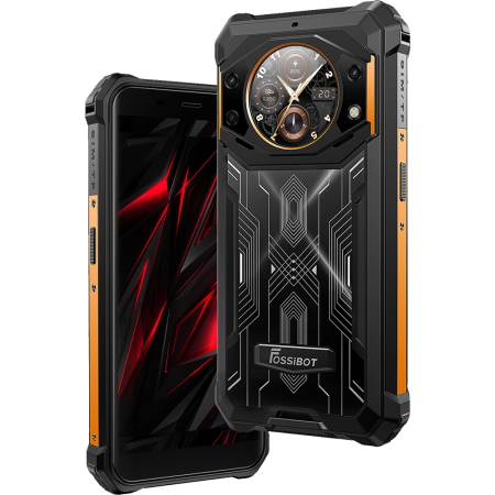 Telefon Fossibot F101 Pro 4G Dual SIM 5.45-inch IPS 8-Core Helio P60 8GB RAM + 128GB 10600mAh NFC IP68/IP69K Android 13 Orange [4]