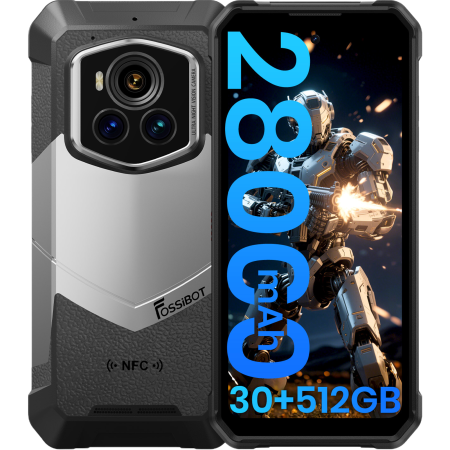 Fossibot - Telefon Fossibot F107 Pro 5G 6.95' 120Hz 30GB RAM/512GB 28000mAh NFC IP68/IP69K Android 15