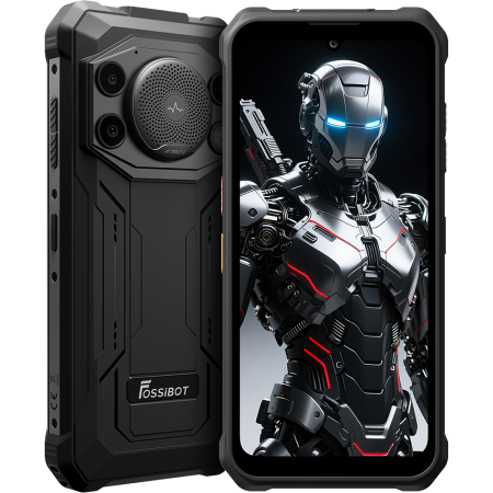Fossibot - Telefon Fossibot F110 Pro 5G Dual SIM 6.75-inch IPS 8-Core Dimensity 6300 8GB RAM + 128GB NFC 128dB Big Speaker 10000mAh IP68/IP69K Android 15 Gray