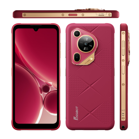 Telefon Fossibot F112 Pro Slim 5G 256GB 7150mAh NFC Android 14 Red [7]