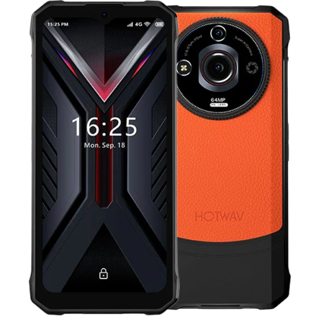 Hotwav - Telefon Hotwav T7 Pro 4G 256GB 6.6-inch IPS NFC IP68/IP68K Android 13 Orange