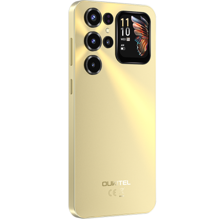 Telefon Oukitel C68 Plus, 4G, Octa-Core, Dual Display 7.2" 120Hz + 1.81" IPS, 16GB RAM 128GB, NFC, 6000mAh, Android 15, Gold [8]