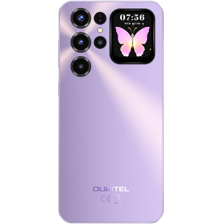 Telefon Oukitel C68 Plus, 4G, Octa-Core, Dual Display 7.2" 120Hz + 1.81" IPS, 16GB RAM 128GB, NFC, 6000mAh, Android 15, Purple [10]