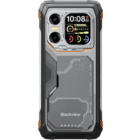 Telefon rugged Blackview Xplore 1 5G Dual SIM 16GB RAM 512GB Dual Display 6.78" 2K 120Hz + 2-inch NFC 20000mAh Android 15 Orange [4]