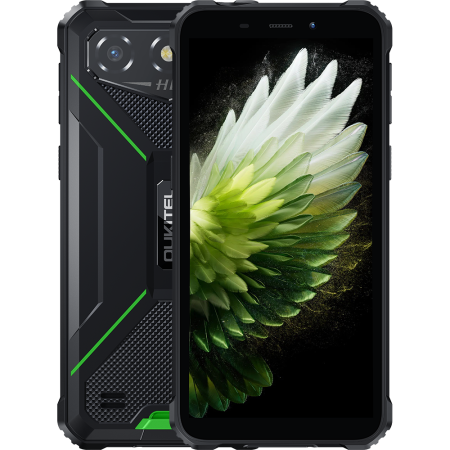 Oukitel - Telefon rugged Oukitel G3, 4G, 6.0" HD+ IPS, Quad-Core, 16GB RAM + 64GB, Radio FM, 6300mAh, Android 14, Green
