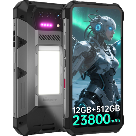 Unihertz - Telefon Unihertz 8849 Hike 4G 6.79-inch 120Hz IPS 8-Core Helio G200 12GB RAM / 512GB Stereo NFC 23800mAh 120W Android 15