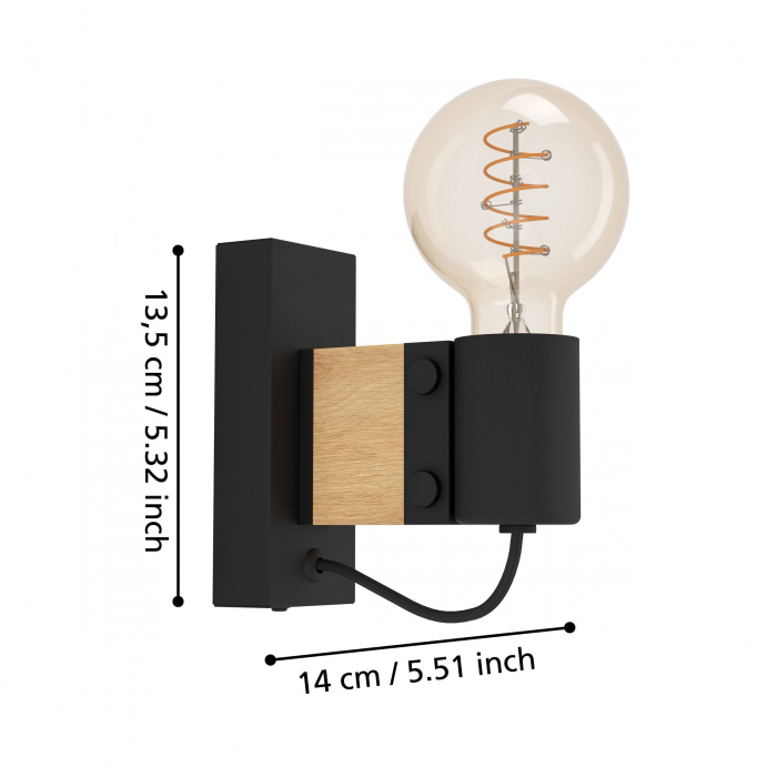 Aplica BAILRIGG E27 1X40W [4]