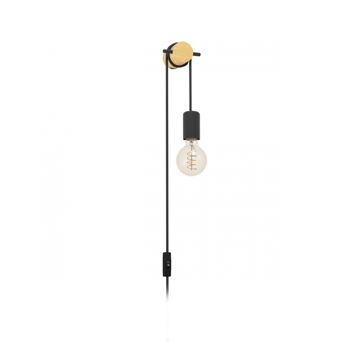 Aplica BUDDON E27 1x13W cu conectare la priza [4]