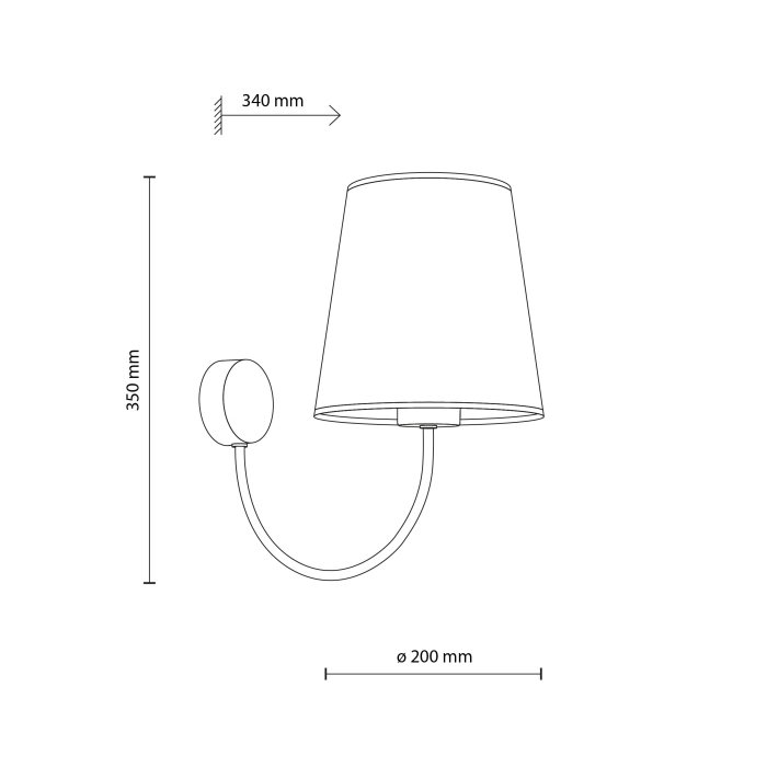 Aplica CANDI E27 max 15W LED  34 cm [6]