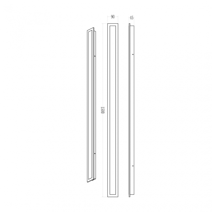 Aplica exterior LED 30W lumina reglabila 150 cm IP54 [4]