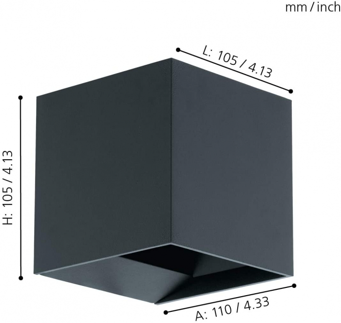 Aplica exterior CALPINO LED 2X3.3W lumina calda [6]