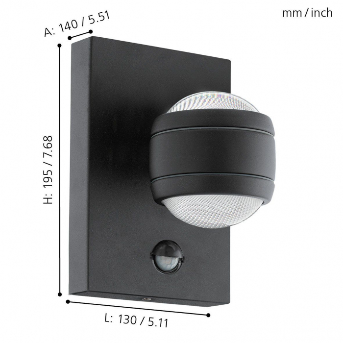 Aplica exterior SESIMBA 1 LED 2X3.7W lumina calda [3]