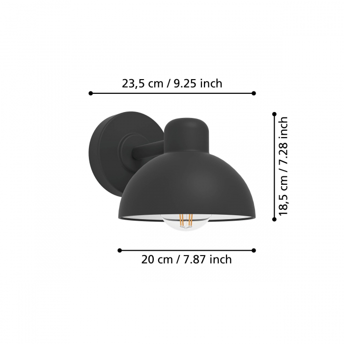 Aplica exterior ENTRIMO E27 1x40W IP44 [6]